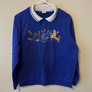 Vintage Sweater; Cat Lady Sweatshirt